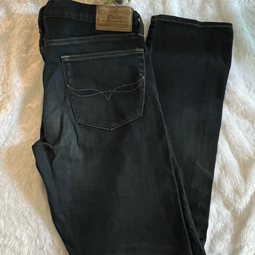 Ralph Lauren Straight Leg Men's Jeans in Black